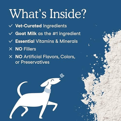 Fera Pets Cat & Dog Multivitamin - Goat Milk Powder Topper, 60 TSP