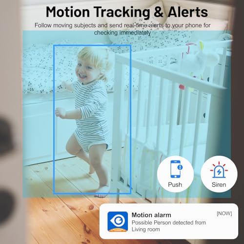 GALAYOU Indoor Camera, Pet Camera for Home Security in 2K, 2.4GHz WiFi, G2