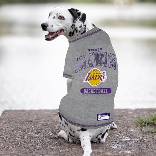 Pets First NBA Licensed Hoodies & T-shirt for Dogs & Cats, Los Angeles Lakers, Medium