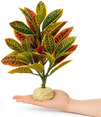 Artificial Leaves Reptile Plants Reptile Tank Decorations Accessories