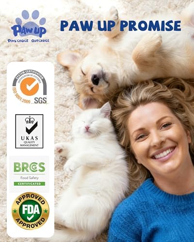 PAWUP Cod Skin Rolls Dog Treats Natural High Omega 3 Dog Snacks, Single Ingredient Cod Skin Chews for Small Dogs w/Taurine, 16 oz