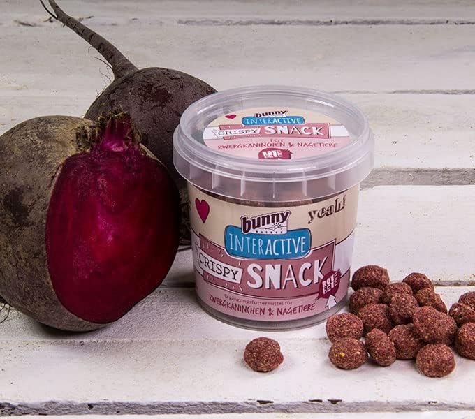 Bunny Nature - Crispy Snack - Beetroot Crunchy Treat – Natural, Nutrient-Rich Snack with Sunflower Oil for Rabbits & Small Animals