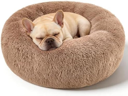 Donut Dog Bed for Medium Dogs Calming Round Washable Medium Sized Dog Bed