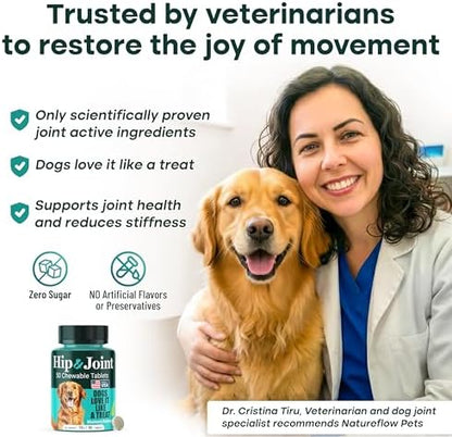 Joint Supplement for Dogs, 300mg Green-Lipped Mussels for Dog Arthritis