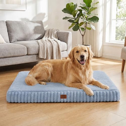 Orthopedic Dog Bed for Large Dog, Waterproof Washable Pet Bed for Crate