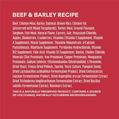Instinct BeNatural Dry Dog Food, Whole Grain, Beef & Barley, 25 lb.