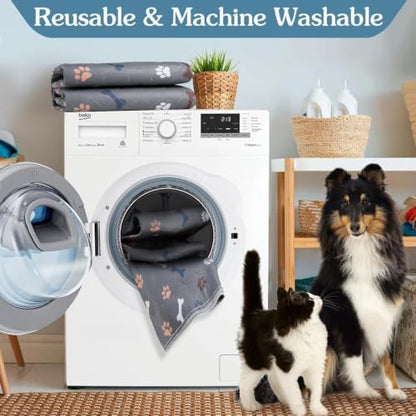Washable Pee Pad for Dogs, 2 Pack Large Reusable Puppy Pads, 36"x48"
