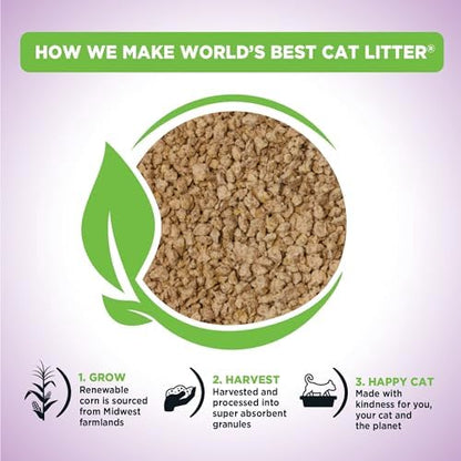 World's Best Cat Litter Lavender, Long-Lasting Odor Control, 32 lb Bag