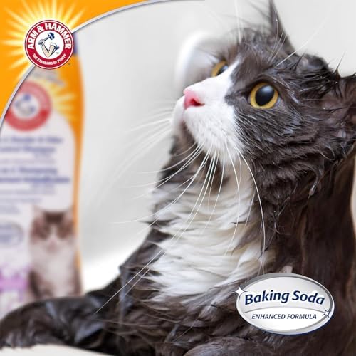 Arm & Hammer 2-in-1 Deodorizing Cat Shampoo, Lavender, 20 Fl Oz, 2-Pack