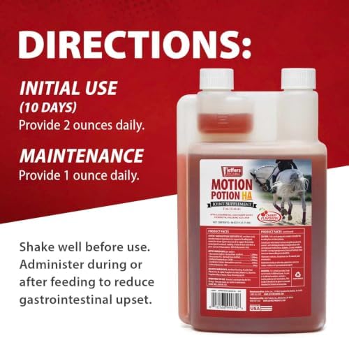 Jeffers Motion Potion Joint Supplement Liquid with HA for Horses | 38 oz