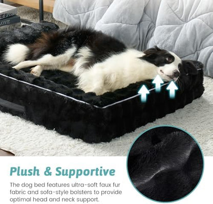 COZY KISS Orthopedic XL Dog Bed for Large Dog, Washable Pet Bed
