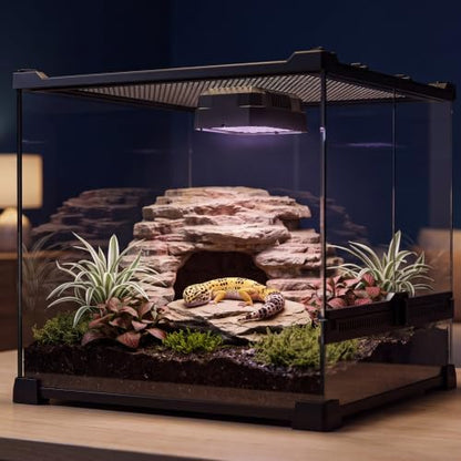 Dimmable LED UVB Reptile Light with Auto Timer, 4.3-Inch