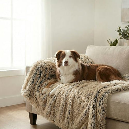 PJYuCien Lightweight and Portable Soft Dog Blanket, 50"x60", Beige