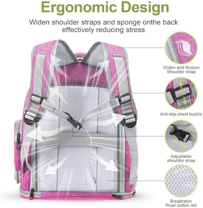 Cawypety Expandable Cat Backpack Large Space Cat Bubble Backpack Carrier