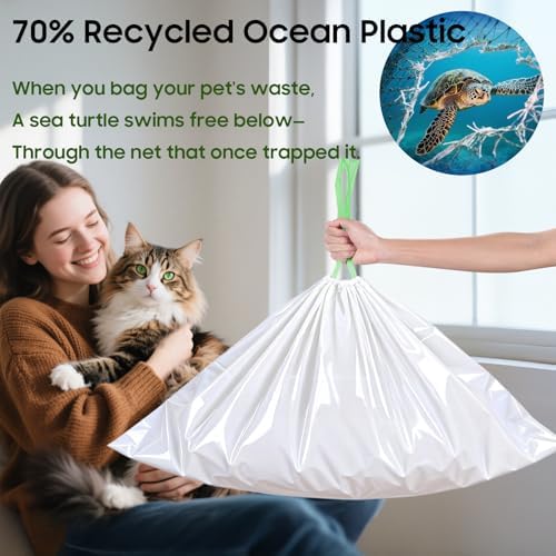 14 Pack Large Cat Litter Box Liners 37"x16", Heavy‑Duty Litter Bags