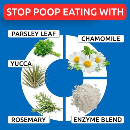 BARK&SPARK No Poo Chews for Dogs - Coprophagia & Stool Eating Deterrent