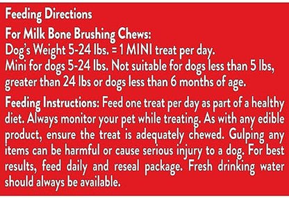Milk-Bone Brushing Chews Mini Daily Dental Dog Treats, 18.9 oz Bag
