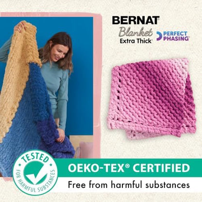Bernat Blanket Extra Thick Perfect Phasing Chunky Yarn, Purple Sunset