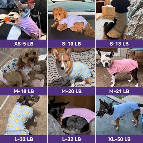 cyeollo 2pack Dog Surgery Recovery Suit Surgical Onesie for Female Dogs