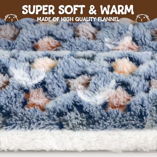2 Pcs Guinea Pig Bed, Washable Rabbit Bunny Bed Mat Warm Small Animal Bed Pad Guinea Pig Pillow Pet Bed Mat for Chinchilla Hedgehog Ferret