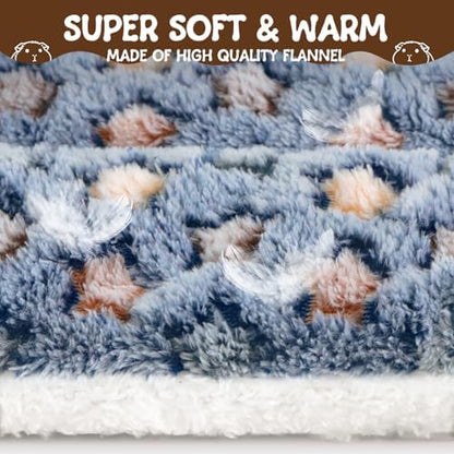 2 Pcs Guinea Pig Bed, Washable Rabbit Bunny Bed Mat Warm Small Animal Bed Pad Guinea Pig Pillow Pet Bed Mat for Chinchilla Hedgehog Ferret