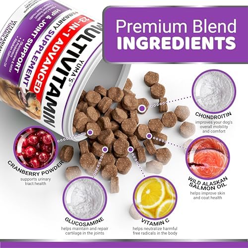 Dog Vitamins and Supplements - 170 Chews - Dog Multivitamin Chewable