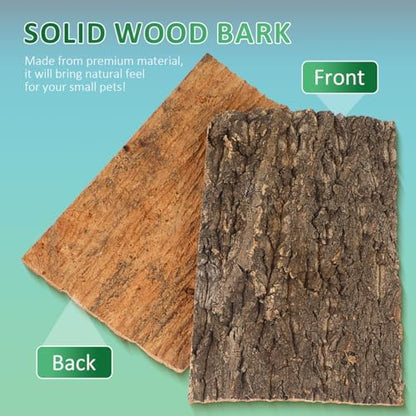 4PCS Cork Bark Reptile Platform Large Natural Wood Terrarium Climbing Decor