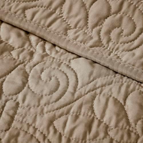 Madison Park Damask Quilting Design Throw Blanket, 60"x70"