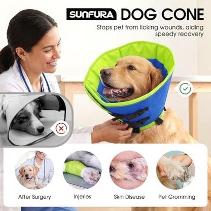 Dog Cones for Medium Dogs, Soft Cone for Dogs to Stop Licking