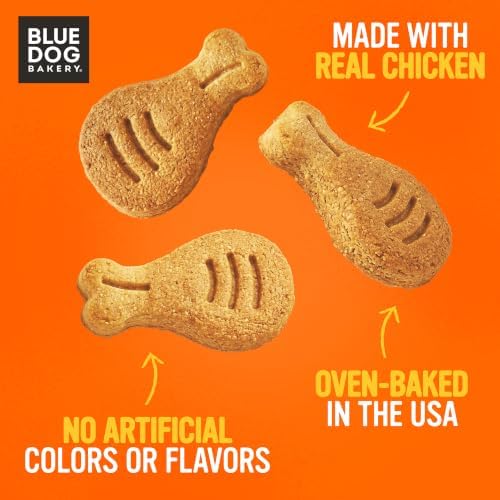 Blue Dog Bakery, More Crunch Chicken Biscuit, Medium Dog Treats 14oz 1pk