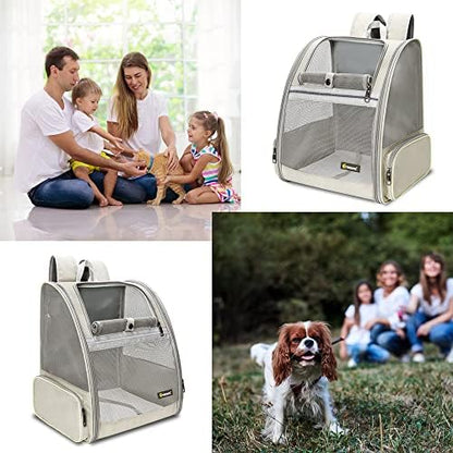 Texsens Innovative Traveler Bubble Backpack Pet Carriers for Cats and Dogs