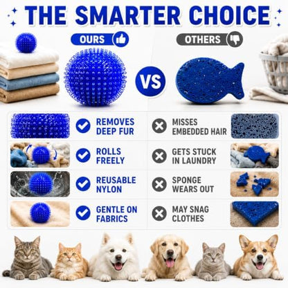 Pet Hair Remover for Laundry, Reusable Hair Catcher Balls for Pet Homes