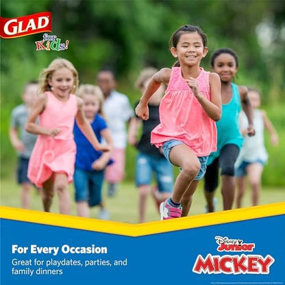 Glad Disney Mickey and Friends Disposable Snack Bowls, 6 Oz, 32 Ct, 10-Pk