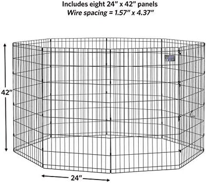 MidWest 42-Inch Exercise Pen, No Door, 16 Sq Ft Play Area