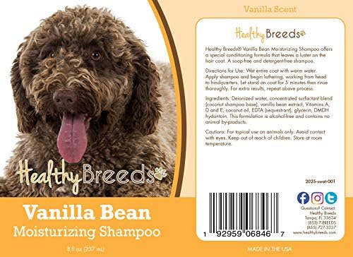 Healthy Breeds Spanish Water Dog Vanilla Bean Moisturizing Shampoo 8 oz