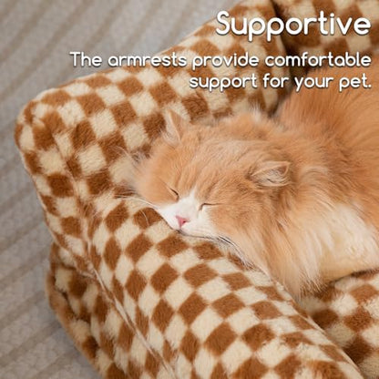 Hollypet Small Dog Large Cat Bed Puppy Couch Beds for Pets up to 25 lbs