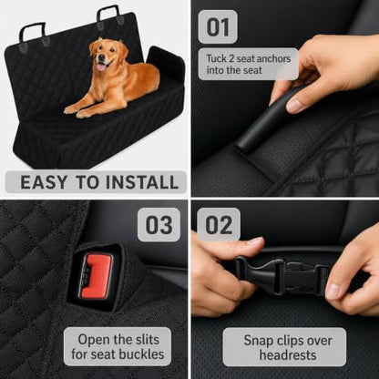 Dog Car Seat Protector, Back Seat Cover for Dogs, SUV & Car Seat Covers 54"