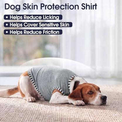 IECOii 2 Pack Dog Surgery Recovery Shirt Sleeveless Lightweight Dog Tshirt