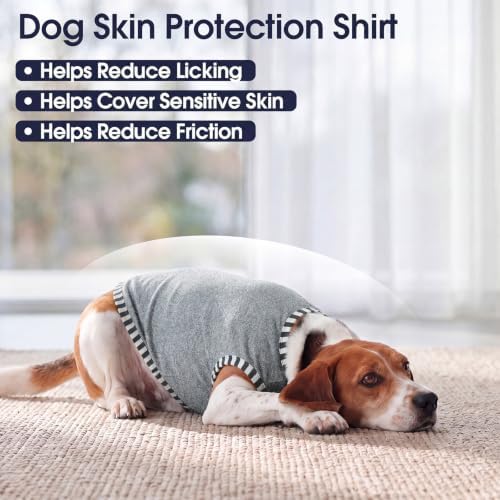 IECOii 2 Pack Dog Surgery Recovery Shirt Sleeveless Lightweight Dog Tshirt