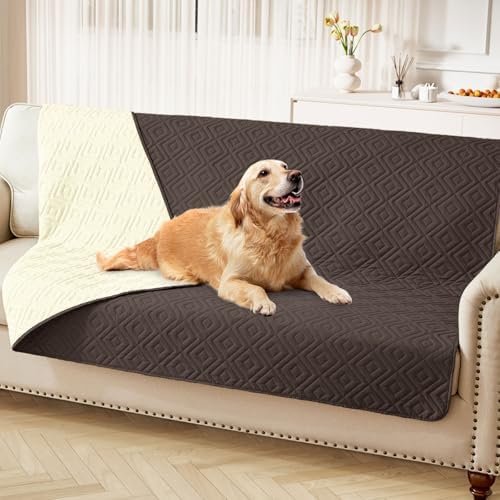 hyha Waterproof Reversible Dog Blanket, Pet Blanket for Sofa Couch