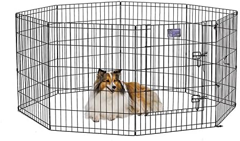MidWest 30-Inch Exercise Pen, Single Door, 16 Sq Ft Play Area