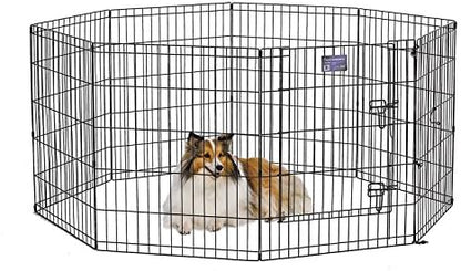 MidWest 30-Inch Exercise Pen, Single Door, 16 Sq Ft Play Area