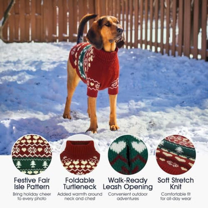Great Dane Sweaters for Giant Breed Dogs, Christmas Dog Turtleneck, XXXXXL