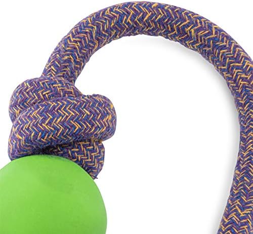 Beco Ball with Rope Small Dog Toy (Green), 5060189751334
