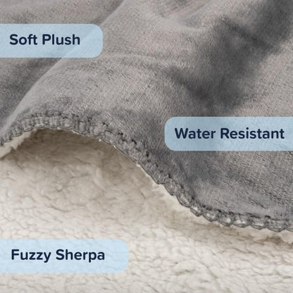 PETMAKER Waterproof Pet Blanket, Gray, 50” x 60”