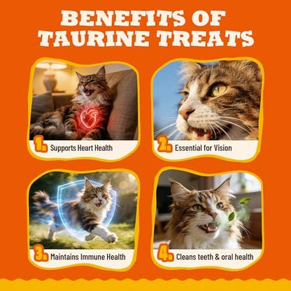 9 oz Taurine Cat Treats Chicken Flavor Immune Support & Training