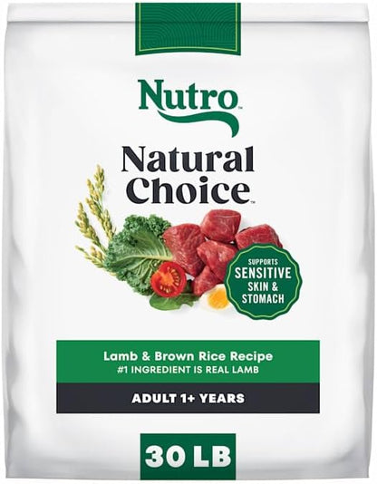 Nutro Natural Choice Adult Dry Dog Food, Lamb & Brown Rice Recipe, 30 lb
