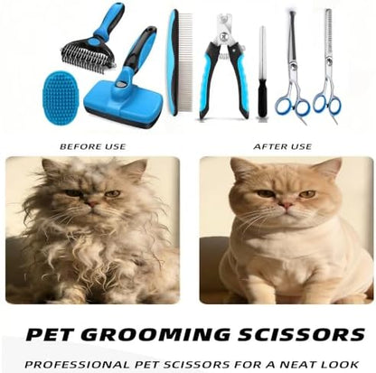 Dog Brush for Shedding,Deshedding Slicker Undercoat Rake Brush for Dog,6PCS