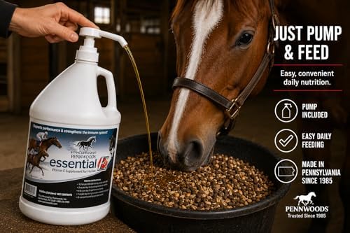 Pennwoods Essential E: Equine Vitamin E Horse Supplement, 1 Gallon