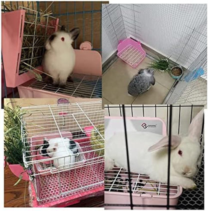 Guinea Pig Litter Box Corner Bunny Toilet Small Animal Potty Training with Dustpan Broom Chew Toys for Chinchilla Ferret Hedgehog Gerbil (10 Pcs)